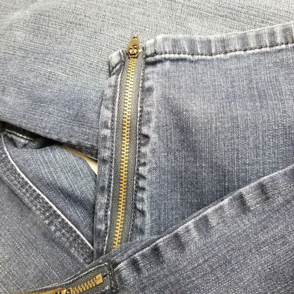 Chicos So Slimming Denim Blue Jeans Zip Ankles Very Good! Size 1 - Picture 4 of 5